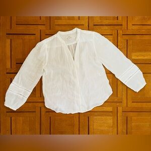 White Shirt with Balloon Sleeves